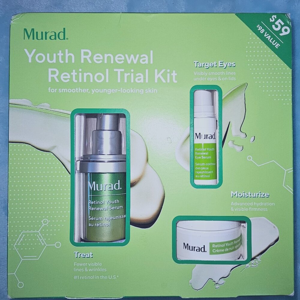 NEW IN BOX, MURAD YOUTH RENEWAL RENEWAL COLLECTION TRIAL SIZE